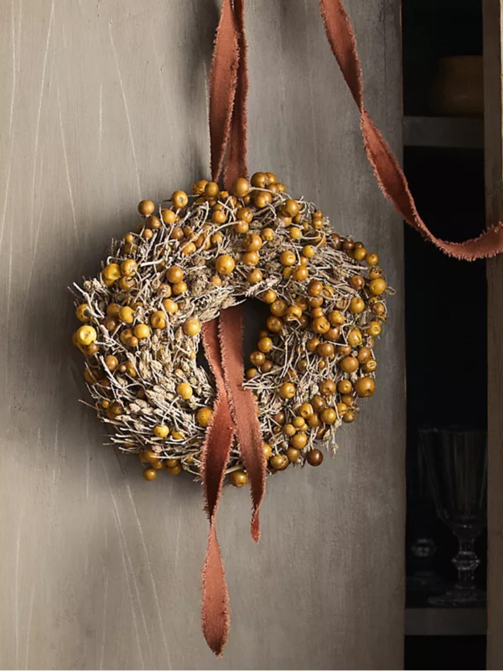 ANTHROPOLOGIE➕TERRAIN Dried Twoleaf Nightshade Wreath